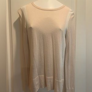 Cream/pale pink sweater